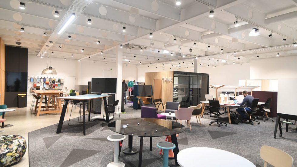 LED lighting in open planned office space
