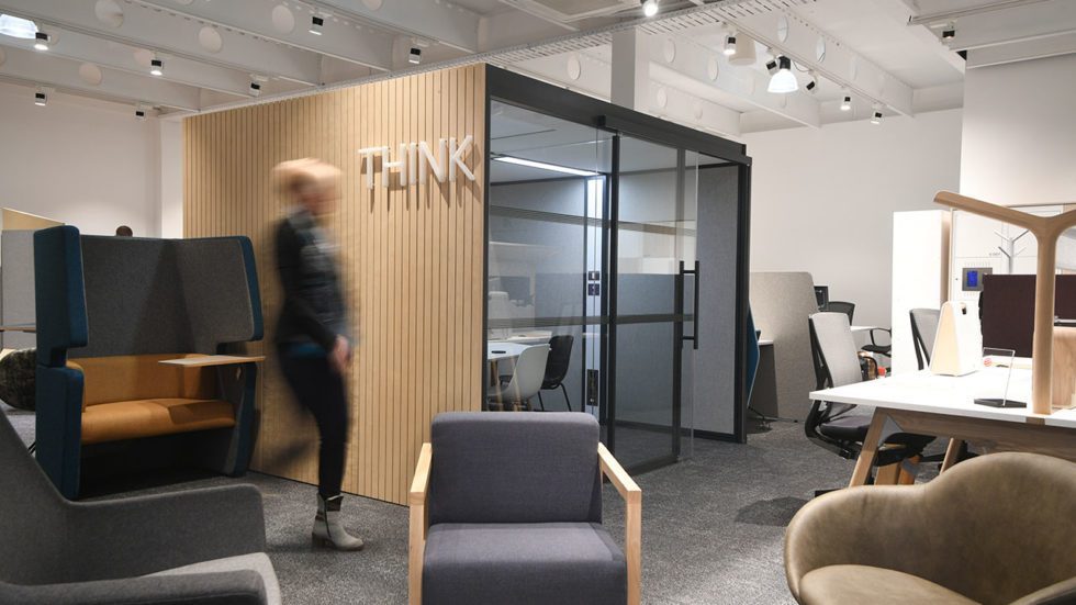 Think tank meeting room in office area