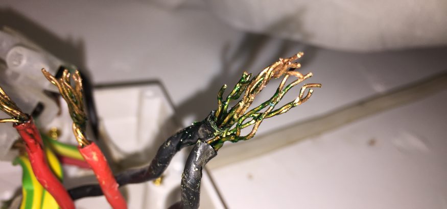 Curious Case of Green Goo: Unusual Substance Found in Electrical Installations