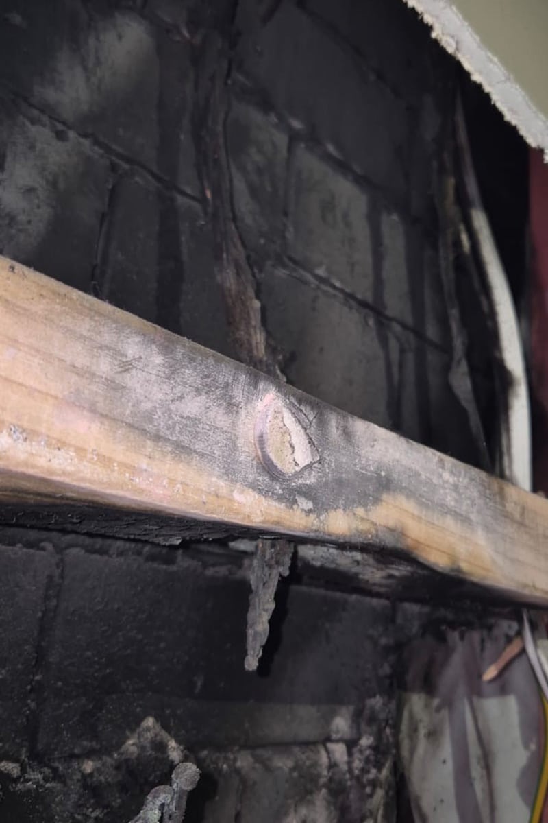 aftermath of electrical fire