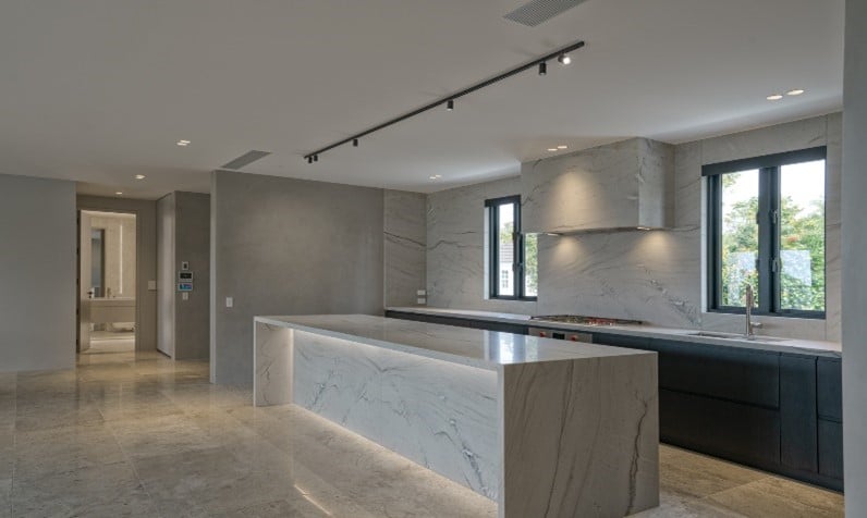 hidden ceiling cabling for kitchen lights