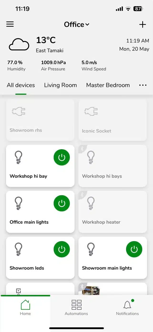 Smart heating app