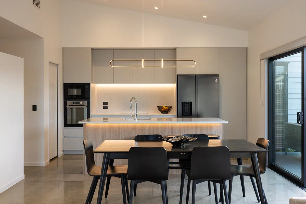 Kitchen and dining area